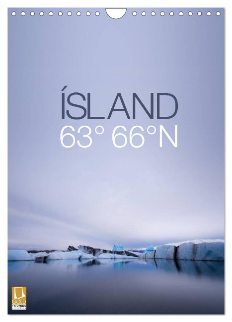 ÍSLAND 63° 66° N (Wandkalender 2024 DIN A4 hoch), CALVENDO Monatskalender - Frank Paul Kaiser