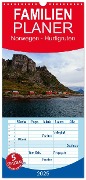 Familienplaner 2025 - Norwegen - Hurtigruten mit 5 Spalten (Wandkalender, 21 x 45 cm) CALVENDO - Borg Enders