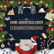 Cover-Bild zum Titel 'Der Krimi-Adventskalender Elbsandsteingebirge' von 'Anna Hartmann'