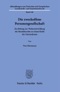 Cover-Bild zum Titel 'Die zweckoffene Personengesellschaft' von 'Tim Obermann'