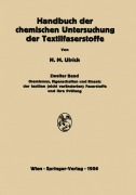 Cover-Bild zum Titel 'Handbuch der chemischen Untersuchung der Textilfaserstoffe' von 'Herbert M. Ulrich'