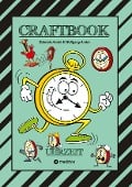 Cover-Bild zum Titel 'CRAFTBOOK - UHRZEIT LERNEN - BASTELVORLAGE LERNUHR - DOMINO UHRZEITSPIEL - AUSMALMOTIVE - UHREN - RÄTSEL - BILDER' von 'Wolfgang André, Gabriele André'