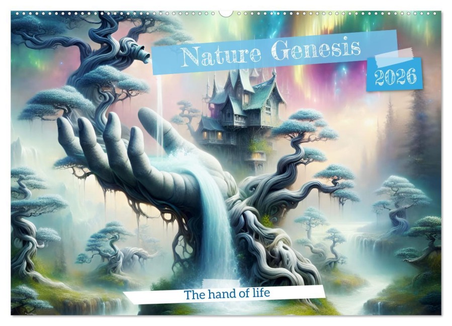 Nature Genesis - The hand of life (Wall Calendar 2026 DIN A2 landscape), CALVENDO 12 Month Wall Calendar - Dusanka Djeric