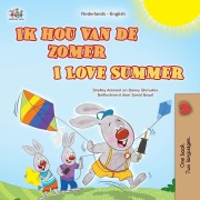Cover-Bild zum Titel 'I Love Summer (Dutch English Bilingual Children's Book)' von 'Shelley Admont, Danny Shmuilov, Kidkiddos Books'