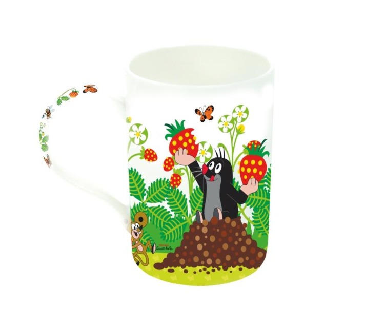 Lieblingstasse "Der kleine Maulwurf" - Erdbeere - 