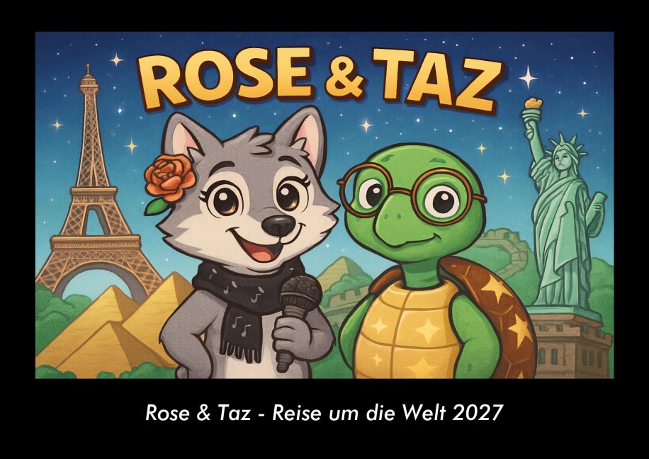 Rose & Taz - Reise um die Welt 2027 Fotokalender DIN A3 - Tobias Schmitt, Kevin Heber