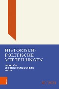 Cover-Bild zum Titel 'Historisch-Politische Mitteilungen' von ''