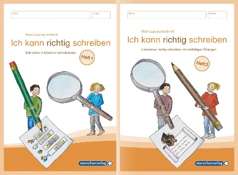 Mein Lupenschreibheft 1 und 2 - Ich kann richtig schreiben - - Katrin Langhans