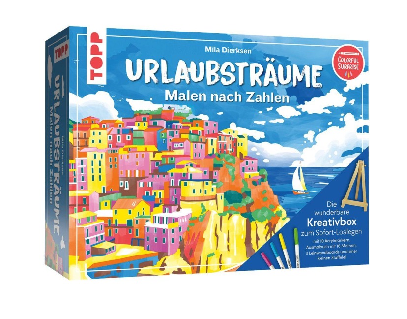 Die wunderbare Kreativbox Malen nach Zahlen - Urlaubsträume - 