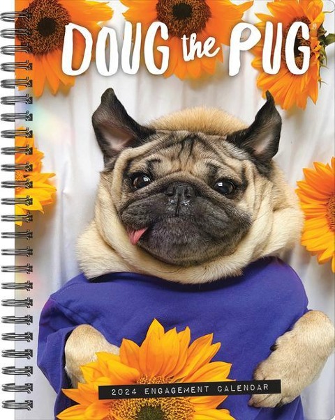 Doug the Pug 2024 6.5 X 8.5 Engagement Calendar - 