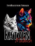 Cover-Bild zum Titel 'Katzen Malbuch "Fotorealistisch".' von 'Lucy¿s Schwarze Malbücher'