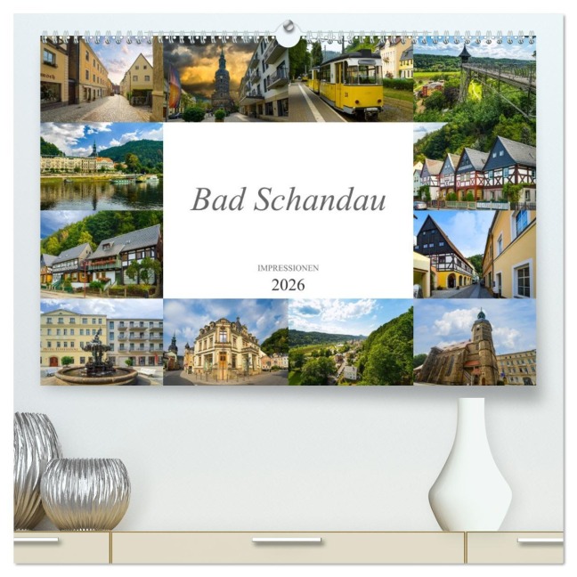 Bad Schandau Impressionen (hochwertiger Premium Wandkalender 2026 DIN A2 quer), Kunstdruck in Hochglanz - Dirk Meutzner