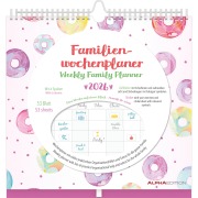 Familien Wochenkalender Dots 2026 - Familien-Timer - Termin-Planer - Kinder-Kalender - Familien-Kalender - 30,5x30,5 - 