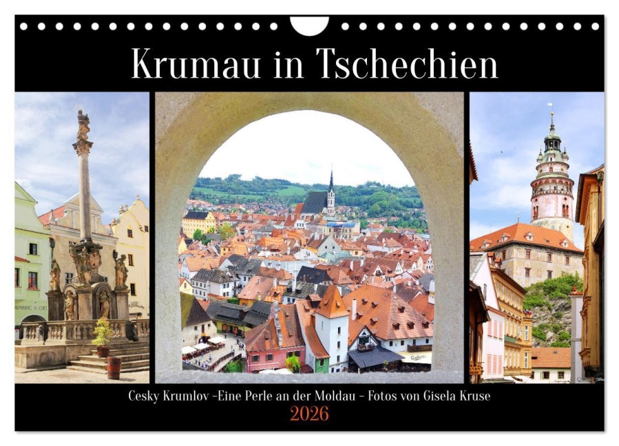 Krumau in Tschechien (Wandkalender 2026 DIN A4 quer), CALVENDO Monatskalender - Gisela Kruse