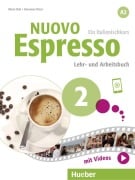 Cover-Bild zum Titel 'Nuovo Espresso 2. Lehr- und Arbeitsbuch mit Audios und Videos online' von 'Maria Balì, Giovanna Rizzo'