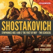 Cover-Bild zum Titel 'Schostakowitsch: Sinfonien Nr. 1 & 3,Zwei Scherzi' von 'J. BBC Philharmonic Orchestra/Hall' Choir/Storg¿rds'