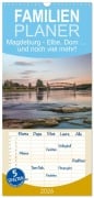 Cover-Bild zum Titel 'Familienplaner 2026 - Magdeburg - Elbe, Dom ... und noch viel mehr! mit 5 Spalten (Wandkalender, 21 x 45 cm) CALVENDO' von 'Thomas Bugdoll'