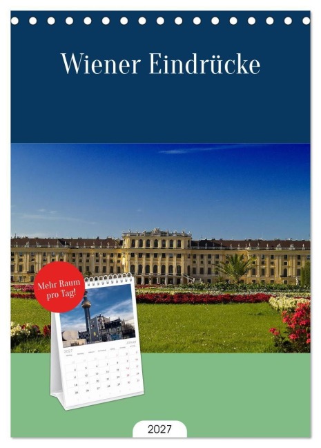 Tischplaner 2027 - Wiener Eindrücke (A5 Tischkalender zum Aufstellen) CALVENDO - Christoph Dopplinger