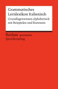 Cover-Bild zum Titel 'Grammatisches Lernlexikon Italienisch' von 'Valerio Vial'