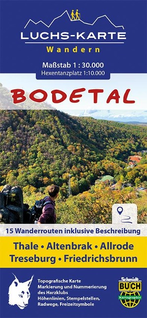 Luchskarte Bodetal - Bernhard Spachmüller
