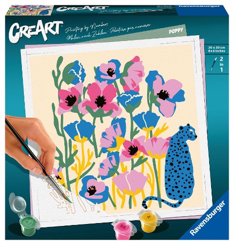 Ravensburger CreArt - Malen nach Zahlen 23667 - Poppy - ab 12 Jahren - 