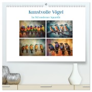 Cover-Bild zum Titel 'Kunstvolle Vögel (hochwertiger Premium Wandkalender 2026 DIN A2 quer), Kunstdruck in Hochglanz' von 'Steffen Gierok-Latniak'