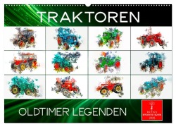 Traktoren Oldtimer Legenden (Wandkalender 2025 DIN A2 quer), CALVENDO Monatskalender - Peter Roder