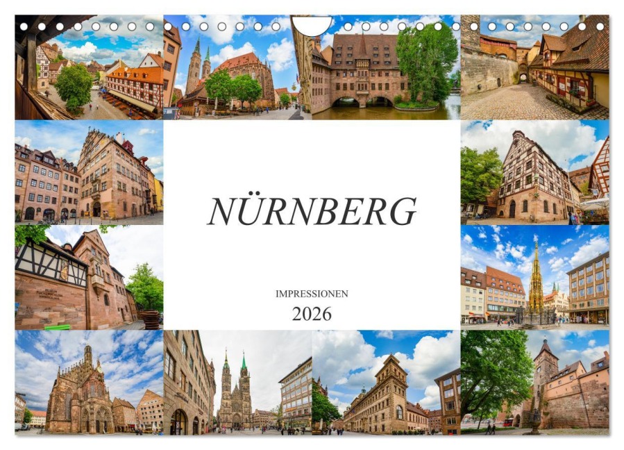 Nürnberg Impressionen (Wandkalender 2026 DIN A4 quer), CALVENDO Monatskalender - Dirk Meutzner