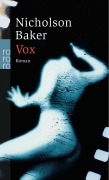 Cover-Bild zum Titel 'Vox' von 'Nicholson Baker'