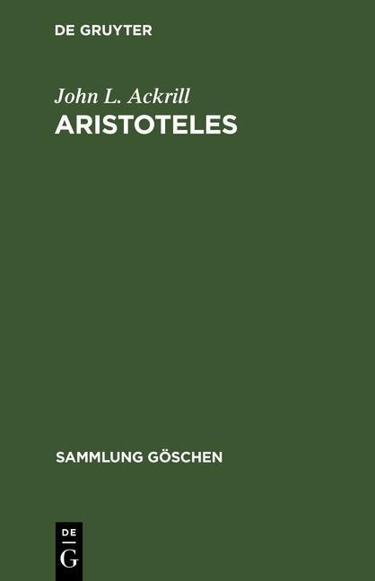 Aristoteles - John L. Ackrill