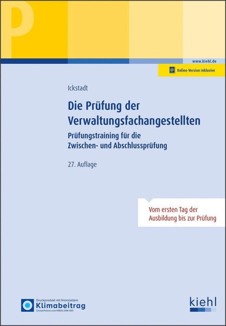 Die Prüfung der Verwaltungsfachangestellten - Ewald Ickstadt