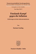 Cover-Bild zum Titel 'Finnlands Kampf gegen die Inflation.' von 'Hartmut Garding'