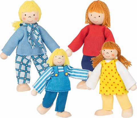 Biegepuppen Junge Familie - 