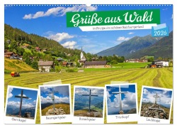 Cover-Bild zum Titel 'Grüße aus Wald (Wandkalender 2026 DIN A2 quer), CALVENDO Monatskalender' von 'Christa Kramer'