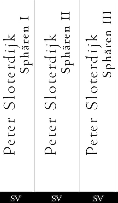 Sphären Bde.1-3 - Peter Sloterdijk