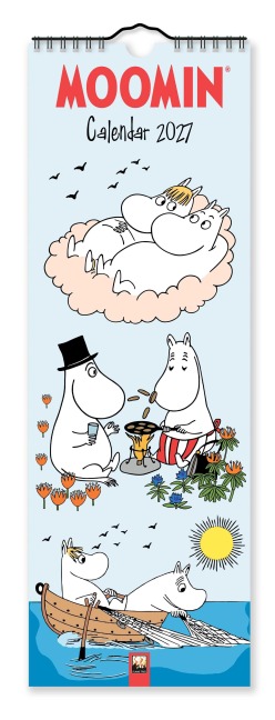Moomin - Mumin Kalender - Slimline-Kalender 2027 - Original Flame Tree Publishing-Kalender Slimeline [Kalender] - Tree Flame