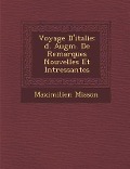 Cover-Bild zum Titel 'Voyage D'Italie' von 'Maximilien Misson'