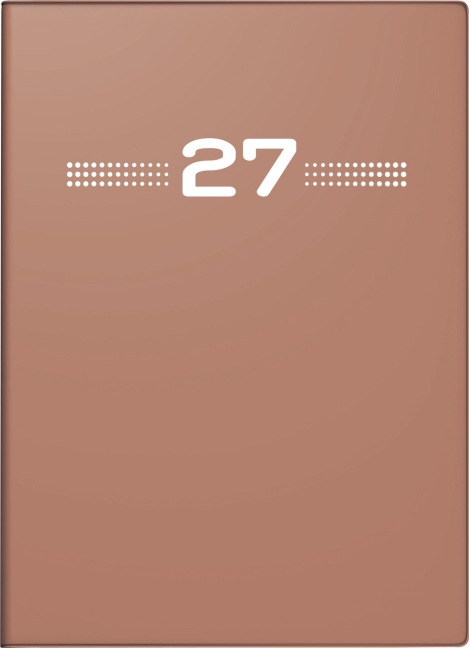 rido/idé 7013202017 Taschenkalender Mod. perfect/Technik I 2027 A6, Kunststoff, caramel - 