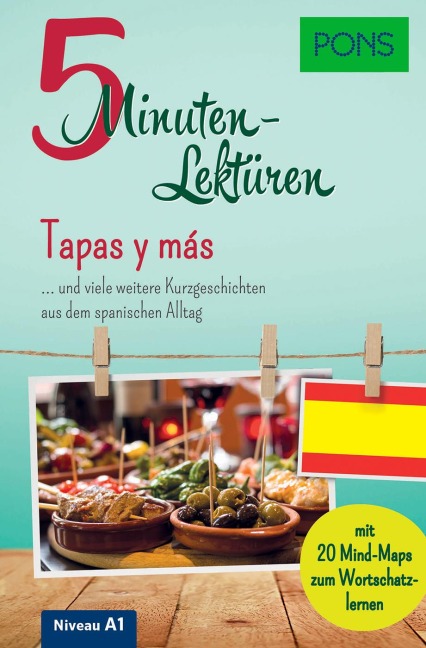 PONS 5-Minuten-Lektüren Spanisch A1 - Tapas y más - 