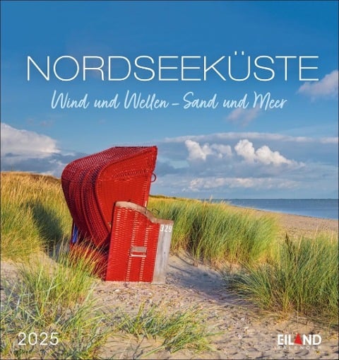 Nordseeküste Postkartenkalender 2025 - Wind und Wellen - Sand und Meer - 