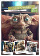 Kleine Gangster. Lustige Monster im Alltag (Wandkalender 2026 DIN A2 hoch), CALVENDO Monatskalender - Rose Hurley