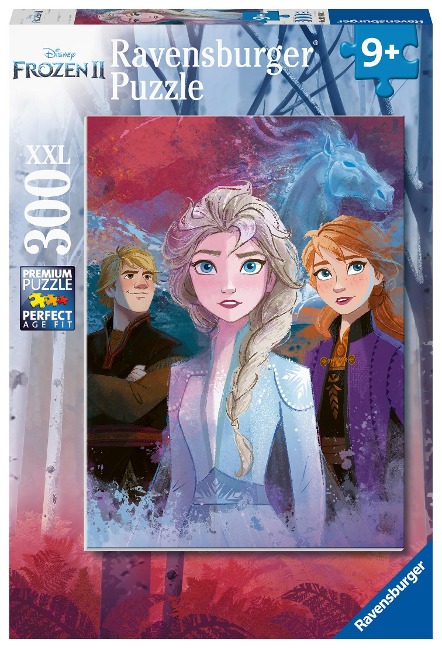 Ravensburger Puzzle 12866 - Elsa, Anna und Kristoff - 300 Teile XXL Die Eiskönigin 2 Puzzle für Kinder ab 9 Jahren - 