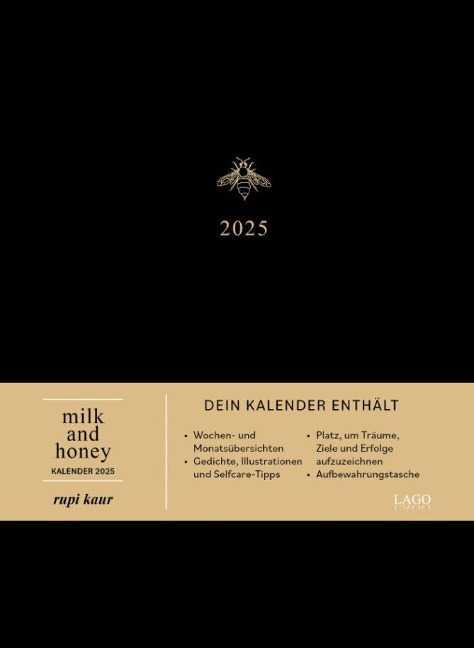milk and honey - Kalender 2025 - Rupi Kaur