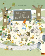 Cover-Bild zum Titel 'Komm mit in die Tierschule!' von 'Marianne Dubuc'