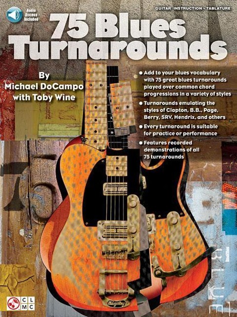 75 Blues Turnarounds Book/Online Audio [With CD (Audio)] - Toby Wine, Michael Docampo