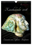 Cover-Bild zum Titel 'Kunstkalender 2026 - Encaustic und Tuffstein - Skulpturen (Wandkalender 2026 DIN A4 hoch), CALVENDO Monatskalender' von 'Stanley Crawitz'