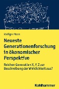 Cover-Bild zum Titel 'Neueste Generationenforschung in ökonomischer Perspektive' von 'Rüdiger Maas'