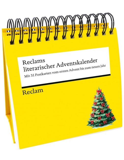 Reclams literarischer Adventskalender. Mit 31 Postkarten vom ersten Advent bis zum neuen Jahr (Advents-Postkartenaufsteller) - 