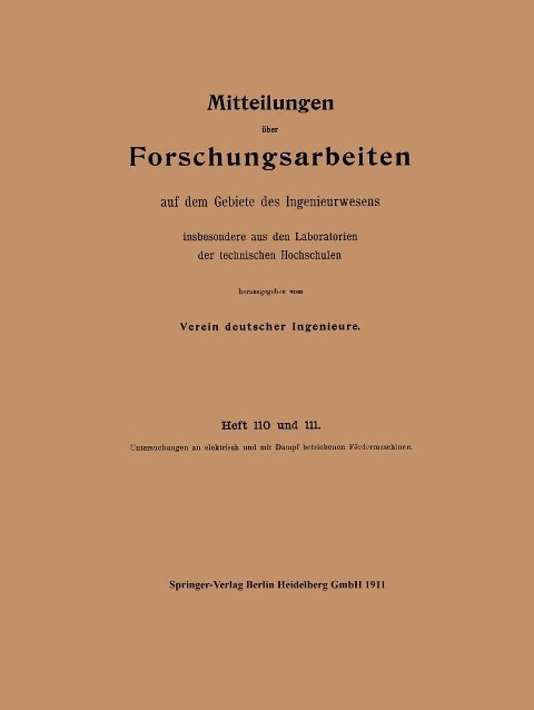 Mitteilungen über Forschungsarbeiten - 