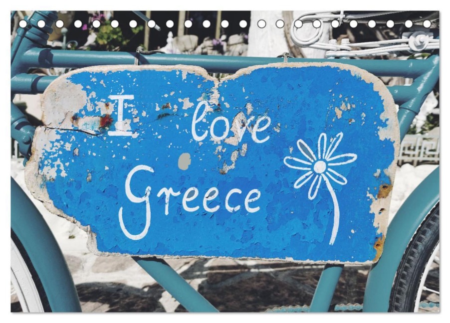 I love Greece (Tischkalender 2026 DIN A5 quer), CALVENDO Monatskalender - Klaus Scholz